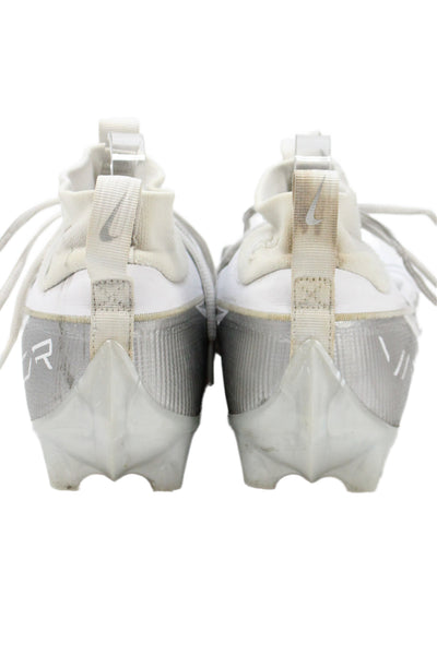 Nike Men's Leather  Laced Front  Cleats White Size 11.5