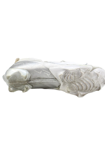 Nike Men's Leather  Laced Front  Cleats White Size 11.5