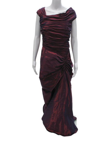 Tadashi Women Maxi Off Shoulder Purple Full Length Dress Size 16