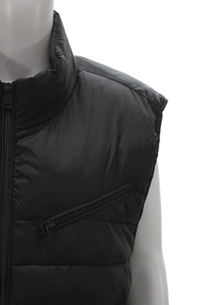 Cole Haan Womens Quilted Nylon Vest Black Size XL