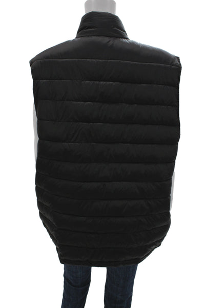 Cole Haan Womens Quilted Nylon Vest Black Size XL
