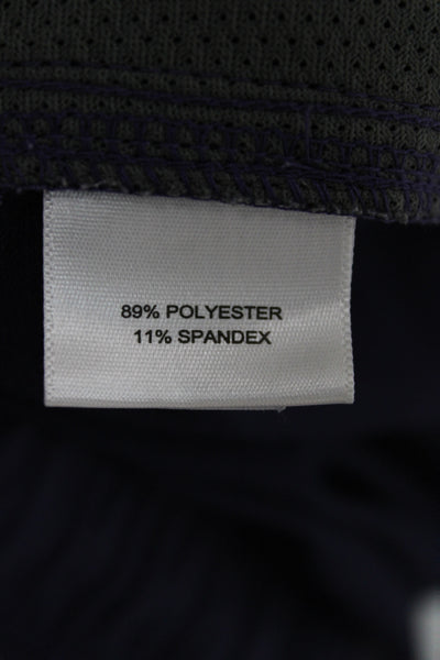 Peter Millar Mens Athletic Purple Polyester Drawstring Shorts Size XL