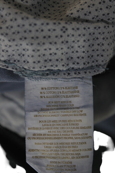 Peter Millar Mens Blue Cotton Chino Shorts Size 38