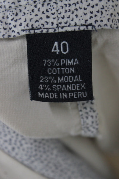 Johnnie-o Mens Chino Shorts Beige Pima Cotton Button Closure Size 40