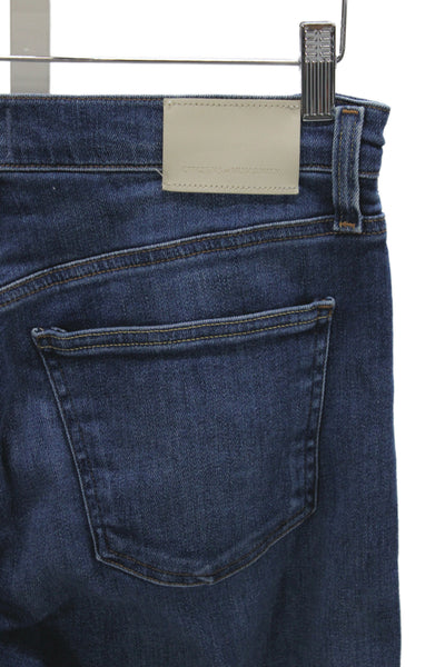 Citizens of Humanity Women Blue High Waist Straight Jeans 28 Inseam Size 28