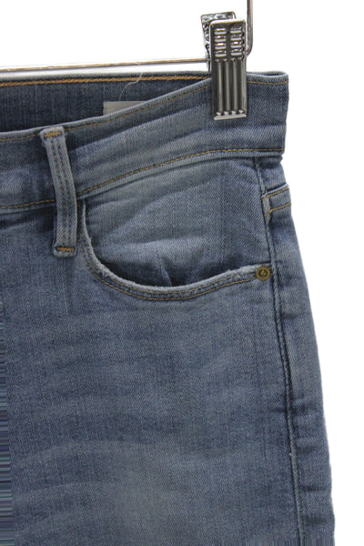 Frame Womens Skinny Blue High Rise Cotton Blend Jeans Size 26