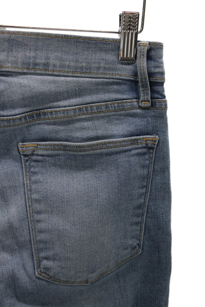 Frame Womens Skinny Blue High Rise Cotton Blend Jeans Size 26