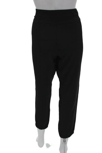 Vince Womens Cropped Black Polyester Athleisure Pants Size 6