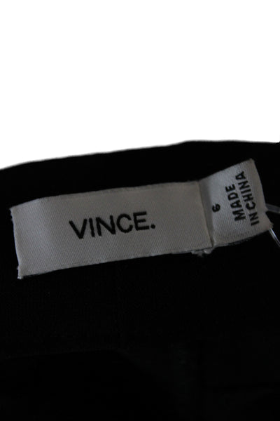 Vince Womens Cropped Black Polyester Athleisure Pants Size 6