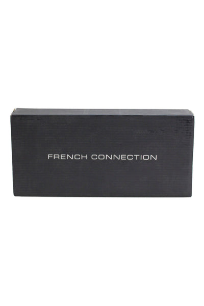 French Connection Womens Slip On Pointed Toe Daisy Ballet Flats Black Size 8