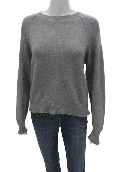 Alexandre Laurent Women Pullover Sweater Gray Crewneck Longsleeve Size S