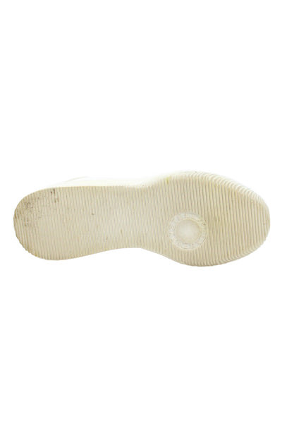 Stella McCartney Womens Faux Leather Chunky Sole Sneakers White Size 39 9