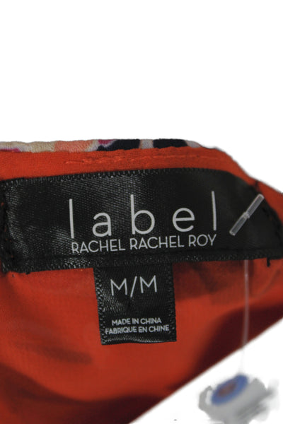 Rachel Rachel Roy Women Orange Floral Tank Size M