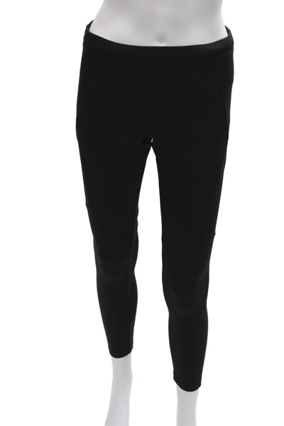 Velvet Womens Ankle Leggings Black Viscose Solid Classic Fall Size M