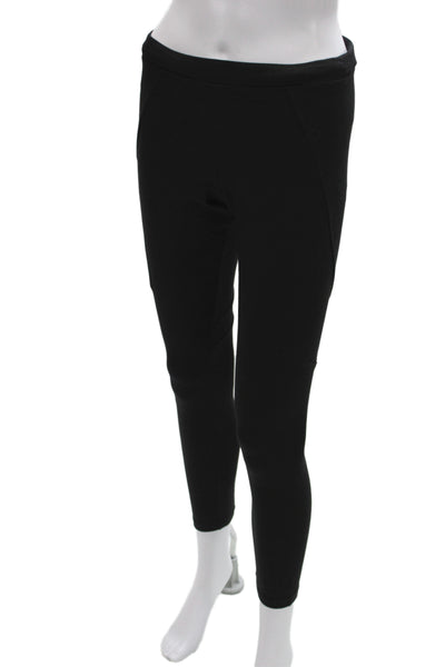 Velvet Womens Ankle Leggings Black Viscose Solid Classic Fall Size M