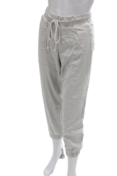 Bella Dahl Women Jogger Pants Gray Lyocell Drawstring Athleisure Size M