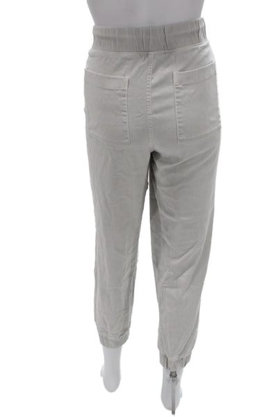 Bella Dahl Women Jogger Pants Gray Lyocell Drawstring Athleisure Size M