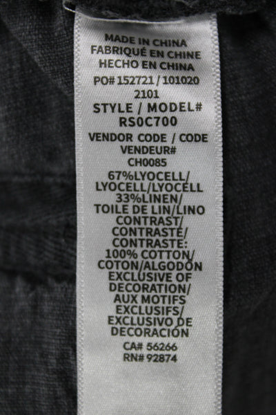 Splendid Women Jogger Pants Gray Lyocell Drawstring Inseam 24 Size L