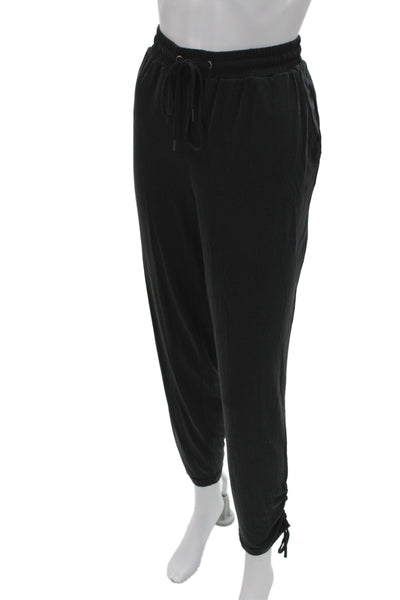 Splendid Womens Jogger Pants Black Modal Blend Drawstring Size L