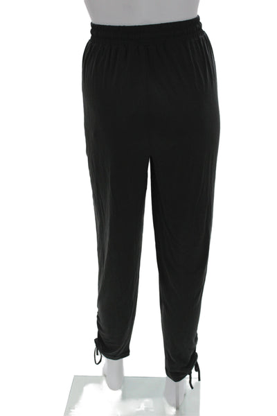 Splendid Womens Jogger Pants Black Modal Blend Drawstring Size L