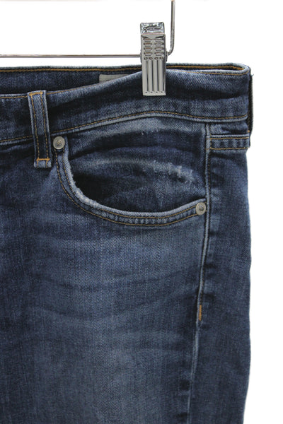 Rag & Bone Womens Boyfriend Jeans Blue Distressed Mid Rise Size 28