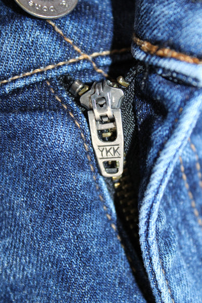 Rag & Bone Womens Boyfriend Jeans Blue Distressed Mid Rise Size 28