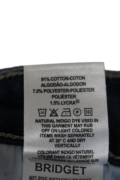 DL1961 Womens Bootcut Jeans Blue Mid Rise Cotton Blend Size 31