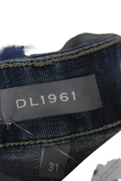 DL1961 Womens Bootcut Jeans Blue Mid Rise Cotton Blend Size 31