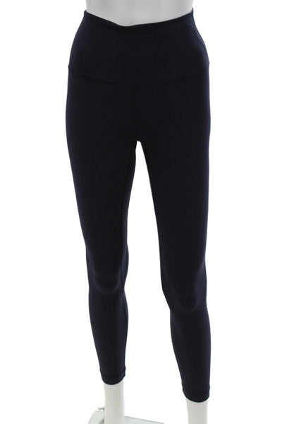 Lululemon Womens Blue Ankle Nylon Athleisure Leggings Size 4
