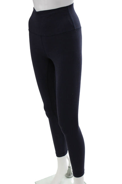 Lululemon Womens Blue Ankle Nylon Athleisure Leggings Size 4