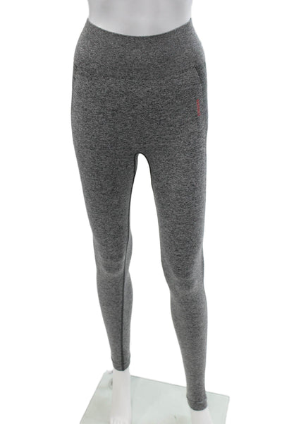 GYMSHARK Womens Compression Leggings Gray Nylon Sports Size S