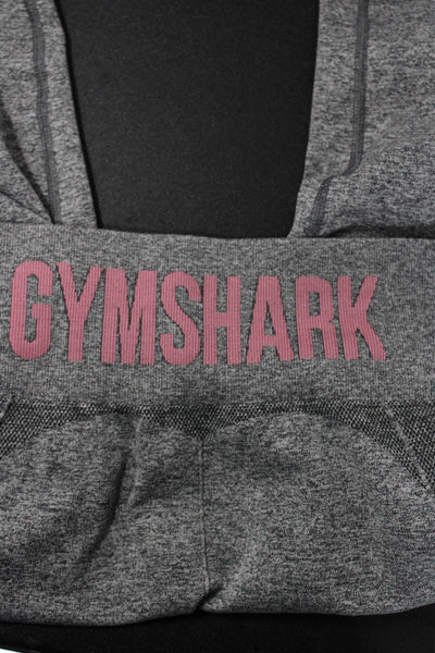 GYMSHARK Womens Compression Leggings Gray Nylon Sports Size S