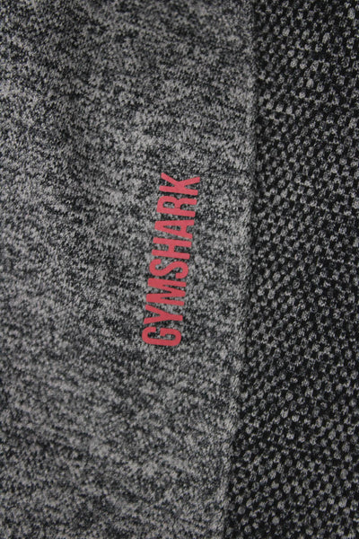GYMSHARK Womens Compression Leggings Gray Nylon Sports Size S