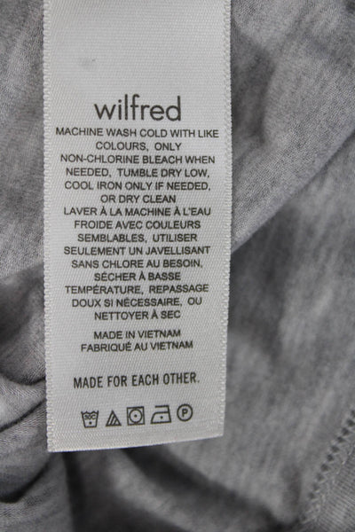 Wilfred Womens Jumpsuit Gray Tencel Scoop Neck Sleeveless Pullover Size S