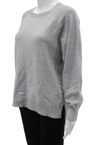 Renuar Womens Gray Pullover Sweater Crew Neck Long Sleeve Acrylic Size L