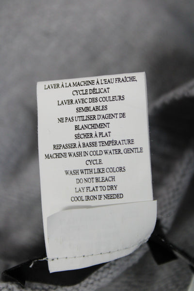 Renuar Womens Gray Pullover Sweater Crew Neck Long Sleeve Acrylic Size L