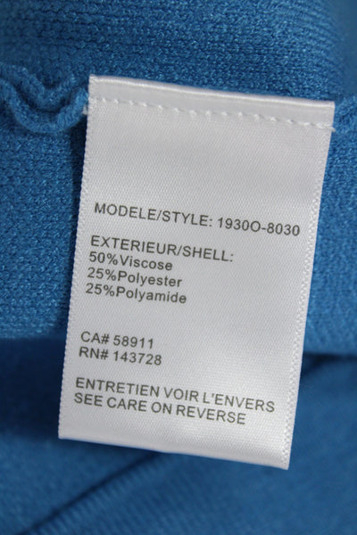 Tribal Womens Cardigan Sweater Collared Viscose Long Sleeve Blue Size XS