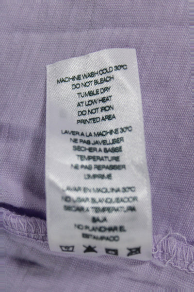 Sundry Womens Purple Cotton V Neck Sleeveless Maxi Dress Size 2