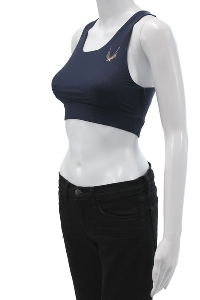 Lucas Hugh Womens Polyamide Sports Bra Navy Blue Size S