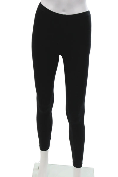 Uniqlo Womens Ankle Cotton Leggings Black Classic Fall Size M
