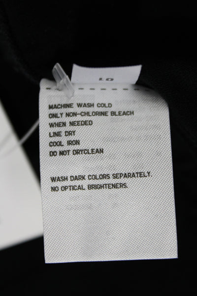 Uniqlo Womens Ankle Cotton Leggings Black Classic Fall Size M