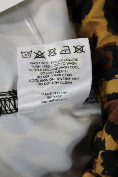 Adam Selman Women Anorak Jacket Leopard Print Multicolor Zip Size S