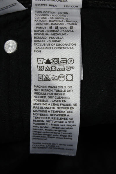 Levis Womens Straight Black Jeans Size 29