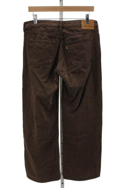 Levis Womens Wide-Leg Brown Jeans Mid-Rise 28in Size 29