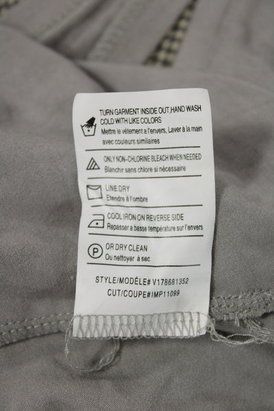 Vince Womens Basic Scoop Neck Tank Gray Micro Modal Sleeveless Size M