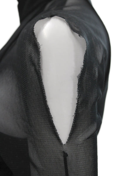 Nicholas Womens Bodycon Dress Black High Neck Long Sleeve Size 2