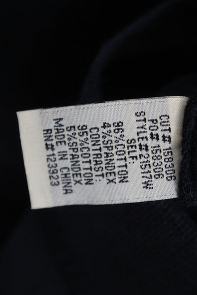 Wearables Womens Black Cargo Capri Pants Pull On Cotton Blend Size XS