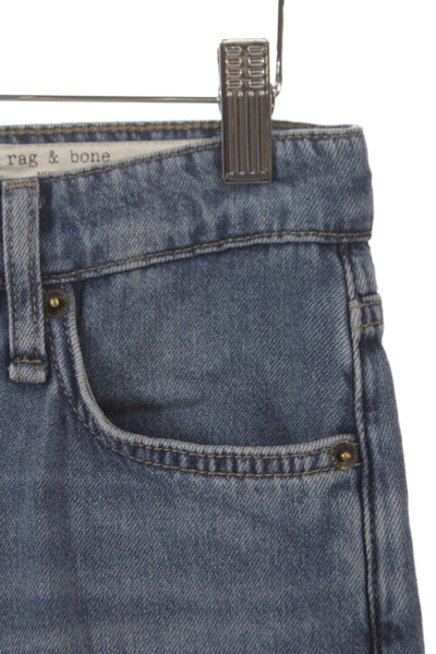 Rag & Bone Women Blue Straight Jeans Mid Rise Inseam 26 Size 24