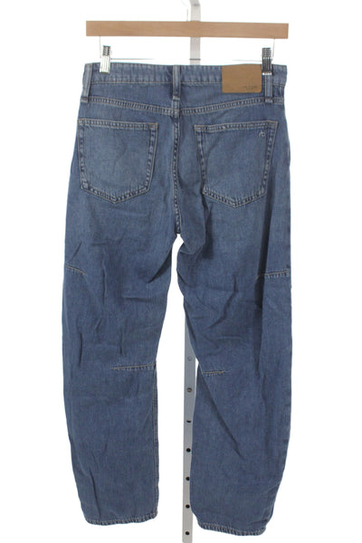 Rag & Bone Women Blue Straight Jeans Mid Rise Inseam 26 Size 24