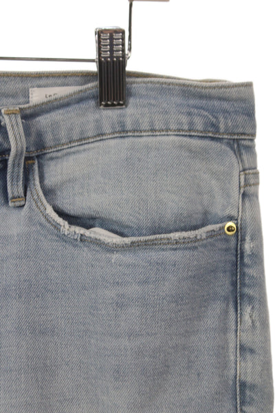 Frame Womens Skinny Distressed Blue Jeans Size 31
